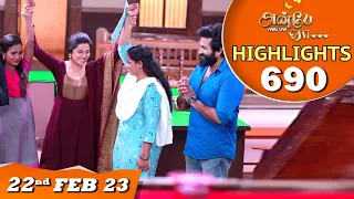 Anbe Vaa Serial | EP 690 Highlights | 22nd Feb 2023 | Virat | Delna Davis | Saregama TV Shows Tamil