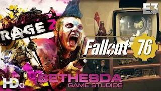 BETHESDA - E3 2018 Showcase Fallout 76, RAGE2, & More! June 10 6:30 pm PT (PC, PS4 & XB1) HD