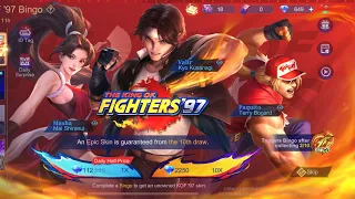 KOF’97 x MLBB | I BOUGHT 2 SKINS WITH GOLD TAG NUMBER |BINGO PATTERN