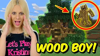 ΠΟΙΟΣ ΕΙΝΑΙ ΑΥΤΟΣ Ο ΓΕΙΤΟΝΑΣ ΞΥΛΟ? MINECRAFT Let's Play Kristina