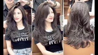 How to: Perfect Long Layered Haircut Tutorial for Women | Layered Cutting Techniques