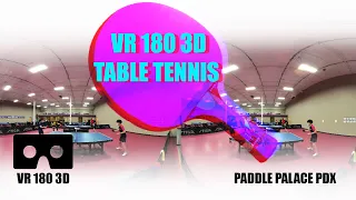 VR 180 3D Table Tennis Champion Kevin Nguyen Warmup at Paddle Palace PDX