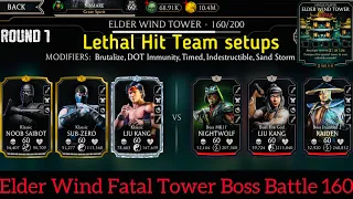 Elder Wind Fatal Tower Bosses Battle 160 & Very Hard Battle 145,149,155 Fight + Reward | MK Mobile