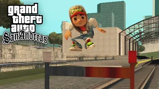 Subway Surfers in GTA San Andreas Mod - Crazy Jake #shorts