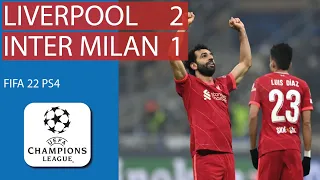 FIFA 22 - Liverpool Vs. Inter Milan - UEFA Champion League 21/22 RO16 Full Match PS4 Gameplay