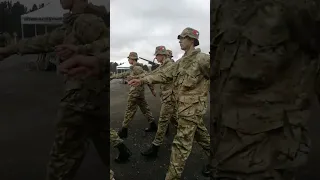 NZ army recruits marching