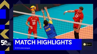 Highlights | Belgium vs. Ukraine I CEV Volleyball European Golden League 2023