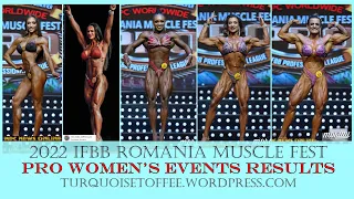 2022 IFBB Romania Muslce Fest Pro Bikini, Wellness, Figure, Women's Physique and Bodybuilding Result