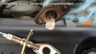 How to replace Upstream Oxygen O2 sensor Corolla 98-02 8th Gen Toyota