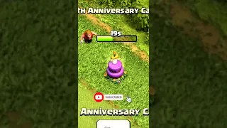 What you Get on Removing 9th ANNIVERSARY CAKE in Clash Of Clans.. #shorts