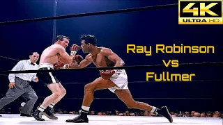 Sugar Ray Robinson (USA) vs Gene Fullmer (USA) | HIGHLIGHTS Fight | 4K Ultra HD