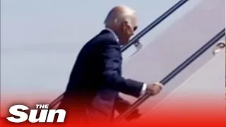 Biden stumbles on Air Force One stairs AGAIN after concerns raised about president’s health