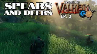 Spears and Deers | Two Idiots Play Valheim | Ep. 2 | w/ Glitchy