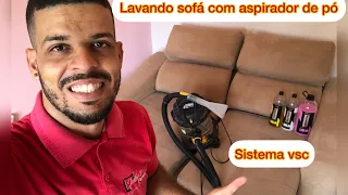 Como Lavar sofá com Aspirador de Pó, sistema VSC vonixx #limpeza