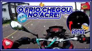 O FRIO CHEGOU NO ACRE ! - CIDADE ESCURA HORRIVEL DIRIGIR ASSIM.