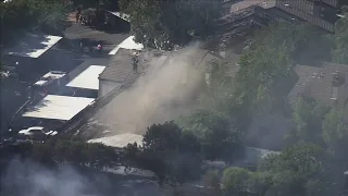 SkyFOX: Antioch homes damaged as vegetation fire spreads to structures