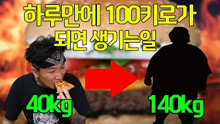 하루만에 몸무게 100키로가 된다면?ㅋㅋ(ft.멸치 100kg되다)