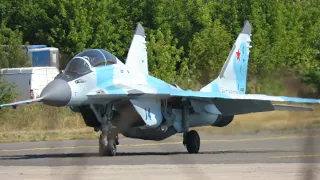 MiG-35 "Fulcrum" multirole light fighter takeoff and aerobatics.