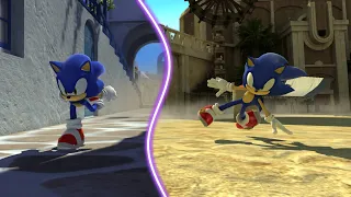 When Sonic is running at the Speed he's supposed to - Sonic Generations