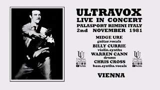 Ultravox 'Vienna' Live at Palasport in Rimini on 2nd November 1981