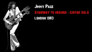 Jimmy Page's Best guitar solo of Stairway To Heaven 1983