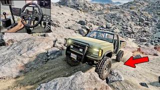 Rock Crawling with Best Sounding Cummins Engine | Steering Wheel Gameplay