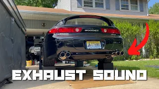 3000GT VR4 Exhaust Sound Before and After New Exhaust Install