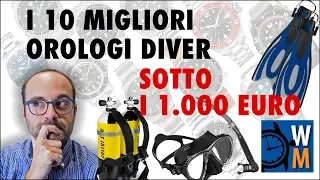 I 10 migliori orologi diver sotto i 1000 euro, secondo WatchManiac