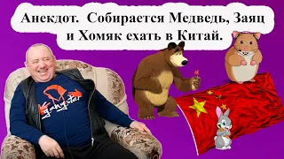 Анекдот.  Собирается Медведь, Заяц и Хомяк ехать в Китай.