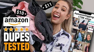 TESTING HYPED AMAZON DUPES for lululemon & aritzia TRY-ON... what's ACTUALLY worth buying??