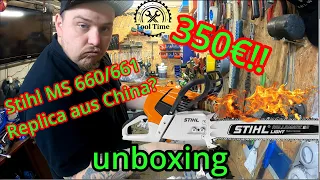 Stihl MS 660/661 Replica 350€ NEU?! Farmertec, Holzfforma G660 unboxing