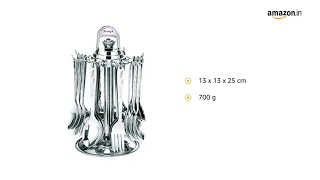 Parage Lily Premium Stainless Steel Cutlery Set - Set of 25 (Contains: 6 Master Spoons, 6 Tea Spoons