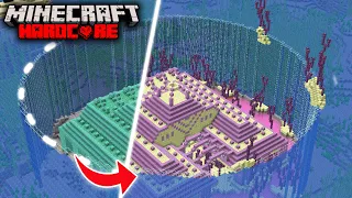 I Transformed an OCEAN MONUMENT in Minecraft Hardcore (Hindi)