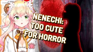 Nene plays doll horror game Tsugunohi but is too cute and squeaks at every small thing (Hololive)