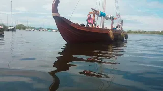 🇮🇪☘ VIKING LONGSHIP💧RETURNING FROM💧LOUGH NEAGH IRELAND💧TO KINNEGO MARINA IRELAND💧#ireland💧subscribe🙏