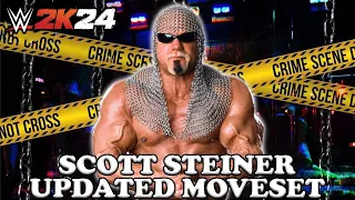 WWE 2K24 Scott Steiner Updated Moveset + Superstar Settings