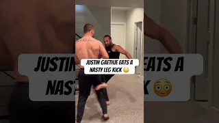 😳 JUSTIN GAETHJE’S LEG GETS DESTROYED