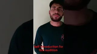 self introduction for film audition..