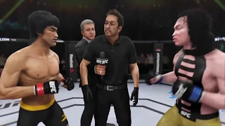 Bruce Lee vs. Shang Tsung (EA Sports UFC 3) - CPU vs. CPU - Crazy UFC 👊🤪