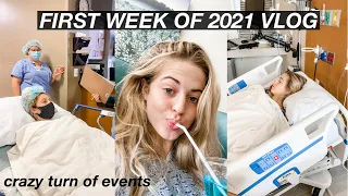First week of 2021 vlog : hospital, emergency appendix surgery, and start of my vlog channel