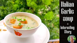 Garlic Soup Italian Style | With Crispy Croutons | Healthy Soup Recipes | Story | NITA GUPTA