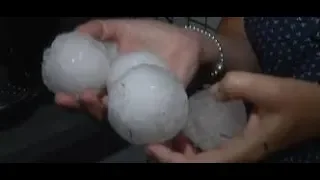 The worst #hail #storm in #France ! #Crazy Golfball sized Hail Storm