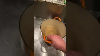 How to clean a stained Le Creuset enamel pot or pan (Last resort method)