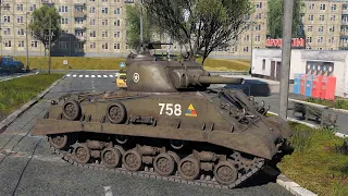 War Thunder: USA - M4A3(105) Gameplay [1440p 60FPS]