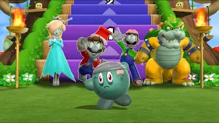 Mario Party 9 Step It Up - Zombie Rosalina Vs Mario Vs Luigi Vs Bowser (Master Difficulty)