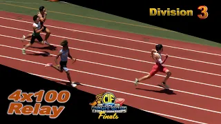 2023 TF - CIF-ss Finals (D3) - 4x100 Relay (Boys)