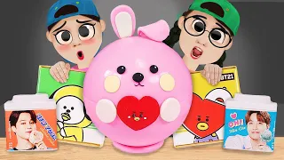 DONA 도나 animation | Spicy Giant BTS BT21 Mukbang 방탄소년단 음식 먹방