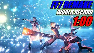 【FF7R】| SpeedRun World Record ▰ Top Secrets in 1 Minute 【Final Fantasy 7 Remake】