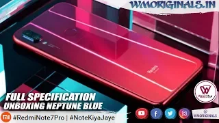 Redmi Note 7 Pro Neptune Blue Unboxing & Overview with 48MP Camera Smartphone | #NoteKiaJaye 🔥