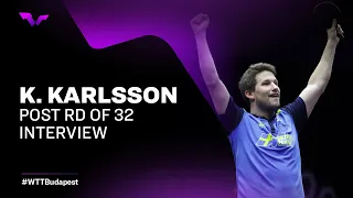 Kristian Karlsson Post Round of 32 Interview | WTT Champions ESS 2022